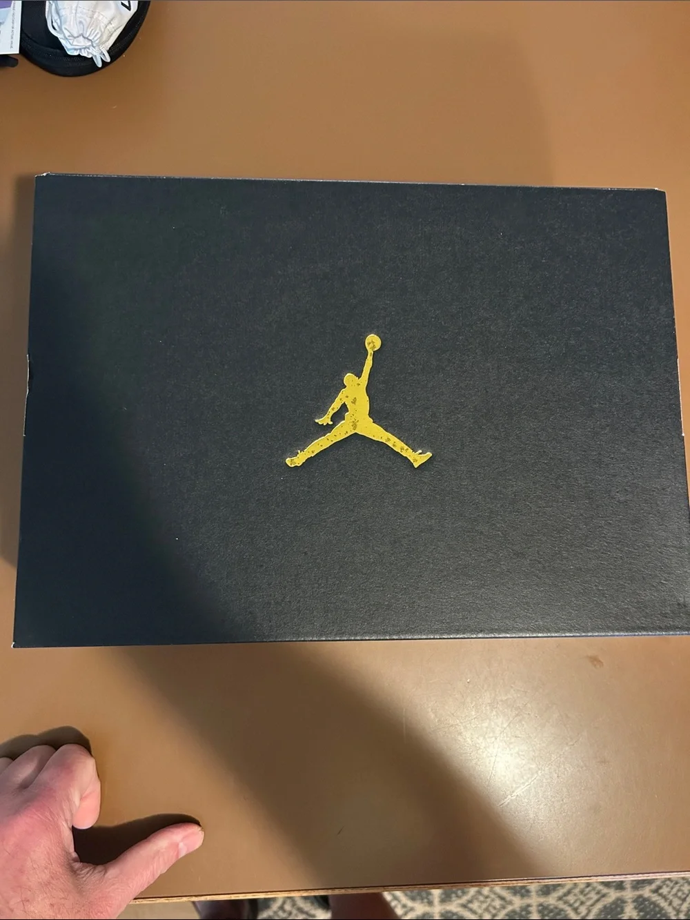 Jordan Men’s High-Top Sneakers in Black/Yellow/White